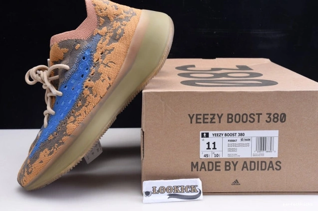 BLUE BOOST ADIDAS REFLECTIVE YEEZY OAT FX9847 380 0711